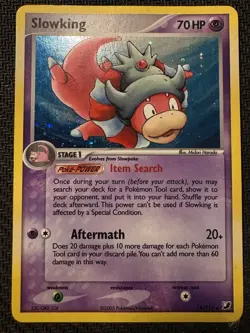 Pokemon TCG Slowking Ex Unseen Forces 14/115 Rare Bleed Vintage 2005 Card - Image 1