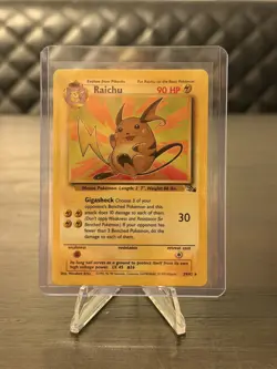 Pokemon Card 1ST EDITION Raichu Fossil 29/62 WotC Vintage Non Holo Rare NM - Image 1