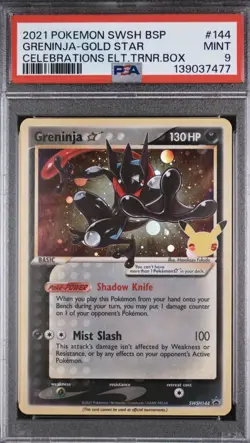 Pokemon TCG Greninja Star SWSH144 SWSH Promo Cards Holo PSA 9 - Image 1