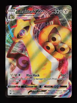 Aegislash VMAX 127/185 Ultra Rare SWSH04: Vivid Voltage Pokemon Card - Image 1