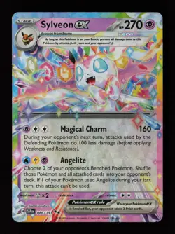 Sylveon ex 086/191 Holo SV08: Surging Sparks Pokemon Card - Image 1