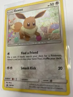 Pokemon Eevee Promo Black Star SM184 Card - Image 3