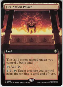 MTG Fire Nation Palace Extended Art Foil NM Avatar: The Last Airbender Magic 389 - Image 1