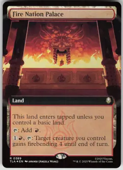MTG Fire Nation Palace Extended Art Foil NM Avatar: The Last Airbender Magic 389 - Image 1
