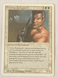 MTG - Veteran Bodyguard - 3rd Edition (Revised) - NM English Magic - Image 1