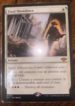 Final Showdown M Outlaws of Thunder Junction OTJ Normal 11MTG NM - Image 1