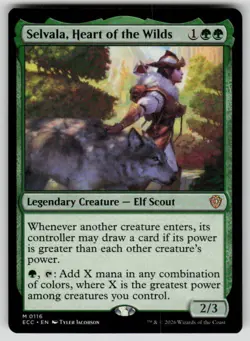 Selvala, Heart of the Wilds Mythic Commander: Lorwyn Eclipsed 116 MTG Near Mint - Image 1