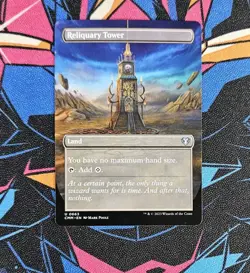 Reliquary Tower NM 663 Borderless MTG Commander Masters Unplayed Magic Gathering - Image 1