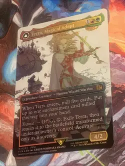 Terra, Magical Adept (Borderless) Final Fantasy Foil MTG Mythic Rare - Mint - Image 3