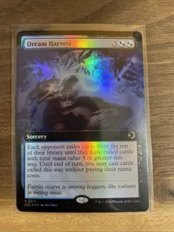 Foil Dream Harvest (Extended Art) Lorwyn Eclipsed Magic: The Gathering MTG NM - Image 1