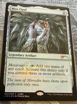 Magic The Gathering MTG Foil Judge Promo Mox Opal NM SHIPS ASAP - Image 2