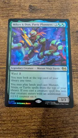 MTG Mikey & Don, Party Planners Foil NM TMNT Magic the Gathering 0157 - Image 1