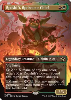 Redshift, Rocketeer Chief (Borderless) - Aetherdrift - Magic The Gathering - MTG - Image 1