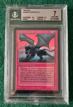 Granite Gargoyle - BETA - MTG - BGS 7 w/ 9.5 Surface. GEM! More MTG In My Store. - Image 1