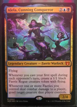 1x Alela, Cunning Conqueror - Foil NM, English MTG Commander: Wilds of Eldraine - Image 1