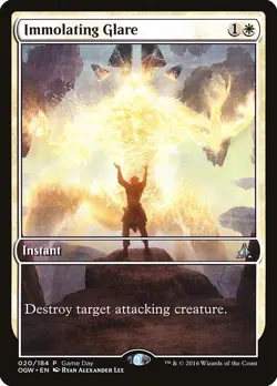 Immolating Glare FULLART 1x MtG Game Day and Store Championships SP/NM - Image 1