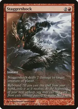 Magic the Gathering Staggershock Full Art Rise of Eldrazi Game Day Promo - Image 1