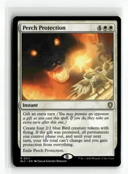 Perch Protection Bloomburrow NM Rare #11 MTG Magic - Image 1