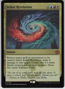 MTG Jeskai Revelation Foil NM Tarkir: Dragonstorm Magic 196 - Image 1