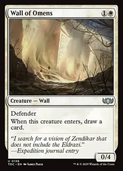 2x Wall of Omens TDC NM MTG - Image 1