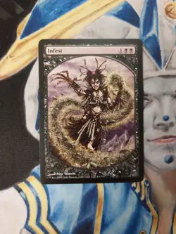 Infest MTG Magic Player Rewards Promos Black Sorcery Slightly Played x1 - Image 2