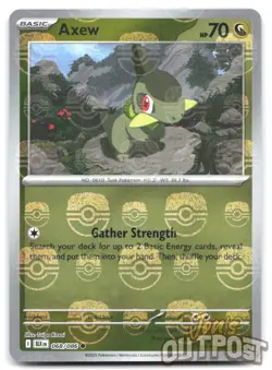 Axew 068/086 Master Ball Pattern Black Bolt Pokemon NM - Image 1
