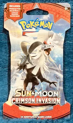 2 Packs ~ Pokemon TCG Sun & Moon Crimson Invasion ~ Sleeved Booster Pack - Image 4