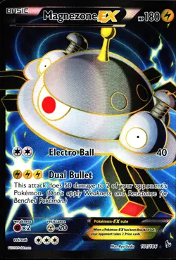 MAGNEZONE EX 101/106 ULTRA RARE FLASHFIRE POKEMON HOLO MP - Image 1