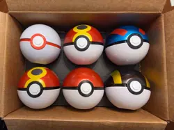 Pokemon Poke Ball Tin Lot Of 6 Empty No Packs - Blue Ball Dented - Ships Fast - Image 2