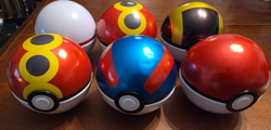 Pokemon Poke Ball Tin Lot Of 6 Empty No Packs - Blue Ball Dented - Ships Fast - Image 4