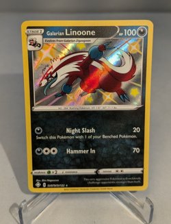 Pokemon TCG Shining Fates Galarian Linoone Shiny Vault #SV079/SV122 - Image 1