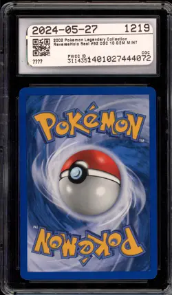 Pokemon Seel Legendary Coll. Reverse Holo #92 CGC 10 Gem Mint - Image 2