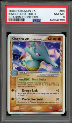 Pokemon Kingdra ex EX Dragon Holo Ultra Rare #92 PSA 8 - Image 1