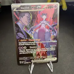 Pokemon TCG Team Rockets Mewtwo EX 213/182 Full Art Destined Rivals English -LP - Image 1