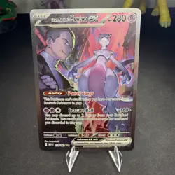 Pokemon TCG Team Rockets Mewtwo EX 213/182 Full Art Destined Rivals English -LP - Image 2