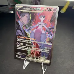 Pokemon TCG Team Rockets Mewtwo EX 213/182 Full Art Destined Rivals English -LP - Image 3