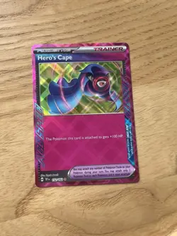 Pokemon TCG Hero's Cape Holo Trainer Card 152/162 SV05 Temporal Forces - Image 1
