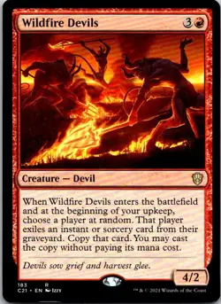 Magic the Gathering Wildfire Devils Commander 2021 MTG Free Shipping! - Image 1