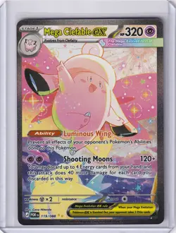 Mega Clefable ex 119/088 Me03: Perfect Order Holo - Pokemon TCG - NM - Image 1