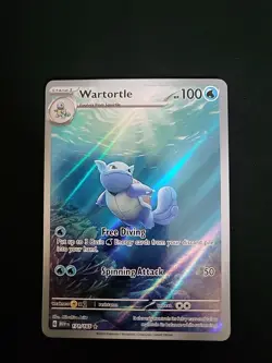 Pokemon Wartortle 171/165 Sv: Scarlet & Violet 151 Illustration Rare Holo EJ3 NM - Image 1