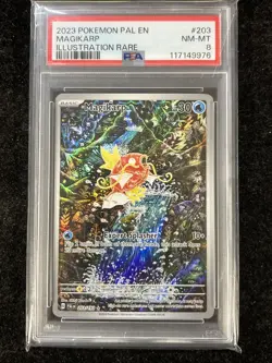Pokemon 2023 Magikarp #203 Illustration Rare Paldea Evolved PSA 8 - Image 1