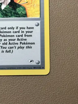 Wizards Pokemon TCG Trainer Lt. Surge Gym Heroes 101/132 1st Edition Rare NM - Image 4
