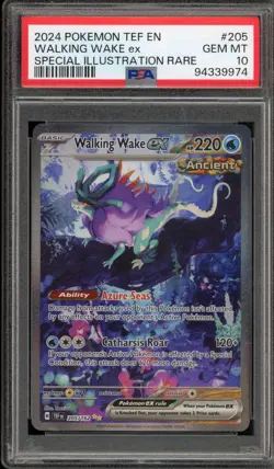 Pokemon Walking Wake ex Temporal Forces Special Illustration Rare #205 PSA 10 - Image 1