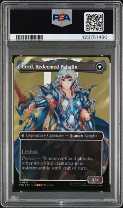 2025 MTG FINAL FANTASY SURGE CECIL, DARK KNIGHT/CECIL, REDEEMED PALADIN PSA 10 - Image 2