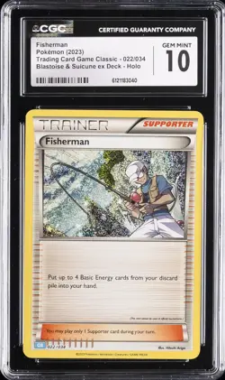 2023 POKEMON TCG CLASSIC #022/034 FISHERMAN CGC 10 GEM MINT - Image 1