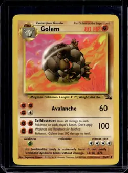 1999 Pokemon Fossil Golem #36/62 - Image 1