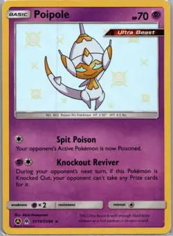 Poipole SV19/SV94 Shiny Rare Hidden Fates Shiny Vault Pokemon Holo Near Mint - Image 1