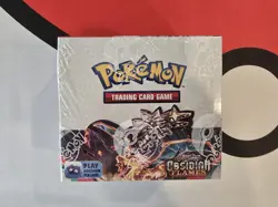 Pokemon Scarlet and Violet Obsidian Flames Booster Box Sealed - Image 1