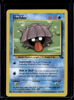 1999 Pokemon Fossil Shellder #54/62 - Image 1