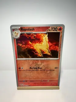 Rapidash 20/142 Uncommon Stellar Crown Pokemon Reverse Holo Near Mint - Image 1